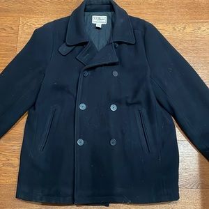 90s LLBean 100% Wool Men’s XL Vintage Peacoat